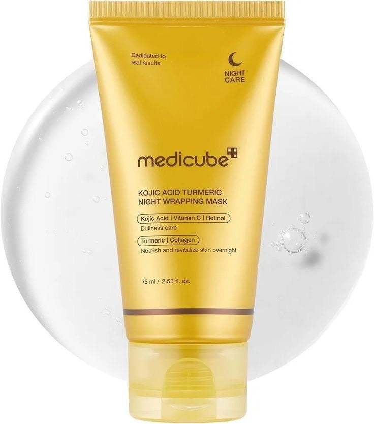 MEDICUBE KOJIC ACID TURMERIC NIGHT WRAPPING MASK 75ml