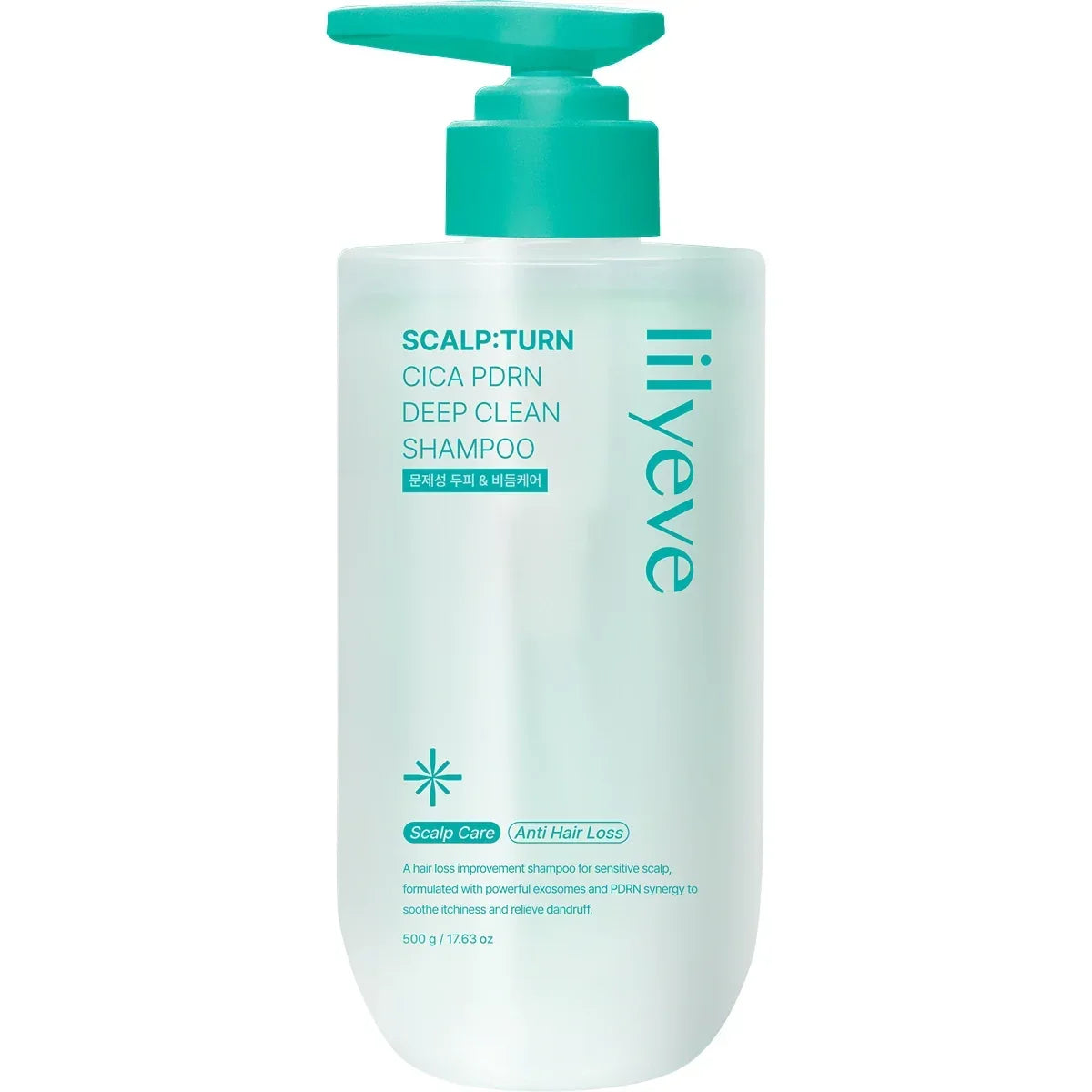 LILYEVE SCALP TURN CICA PDRN DEEP CLEAN SHAMPOO 500g