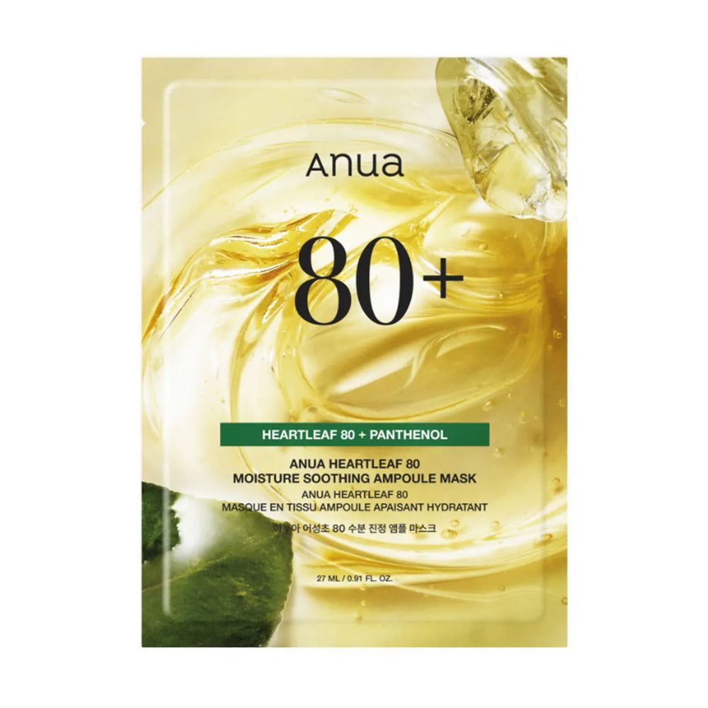 ANUA HEARTLEAF 80+ MOISTURE SOOTHING AMPOULE MASK 27ML