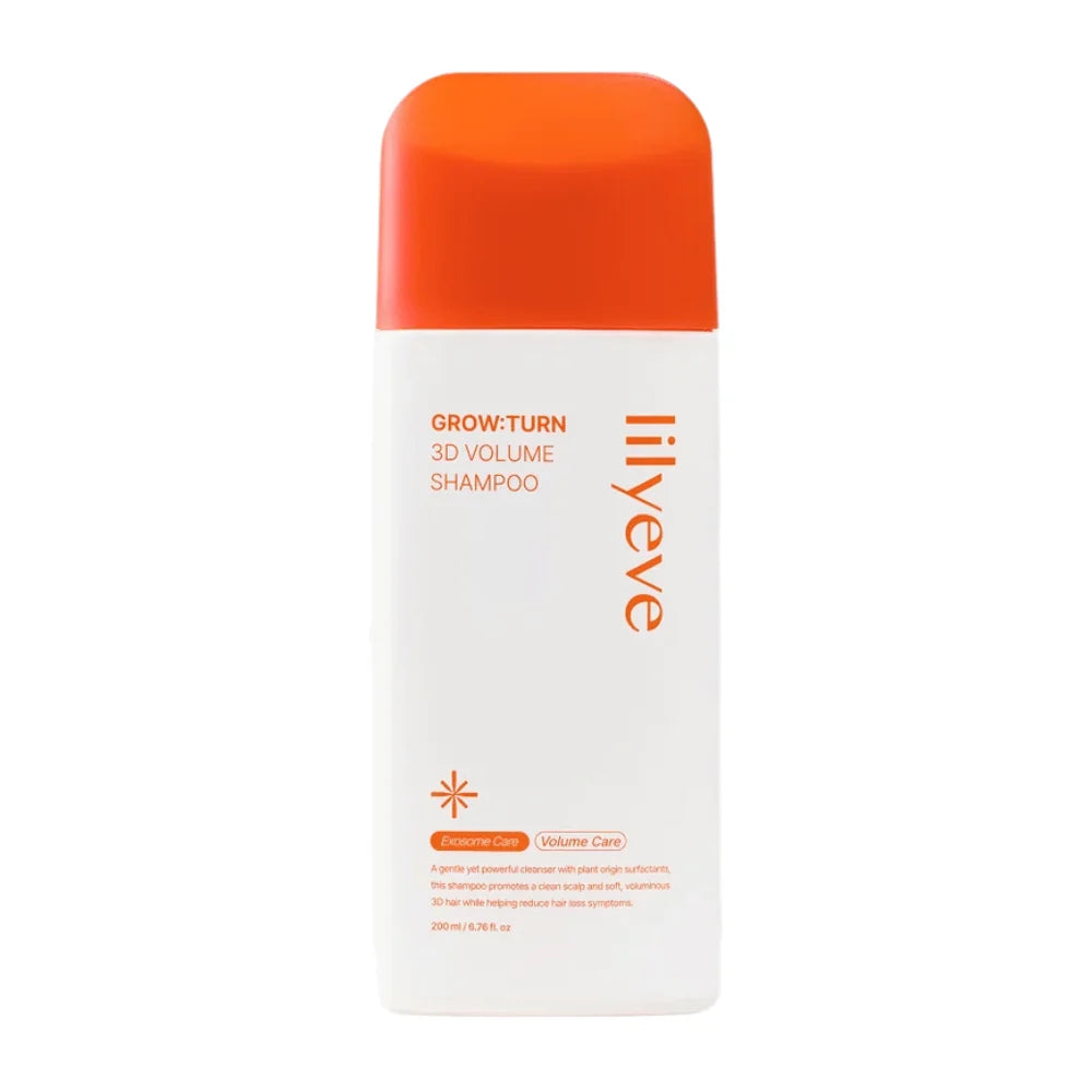 LILYEVE GROW TURN 3D VOLUME SHAMPOO - STRENGTHENING SHAMPOO FOR HAIR AND SCALP - 200ml