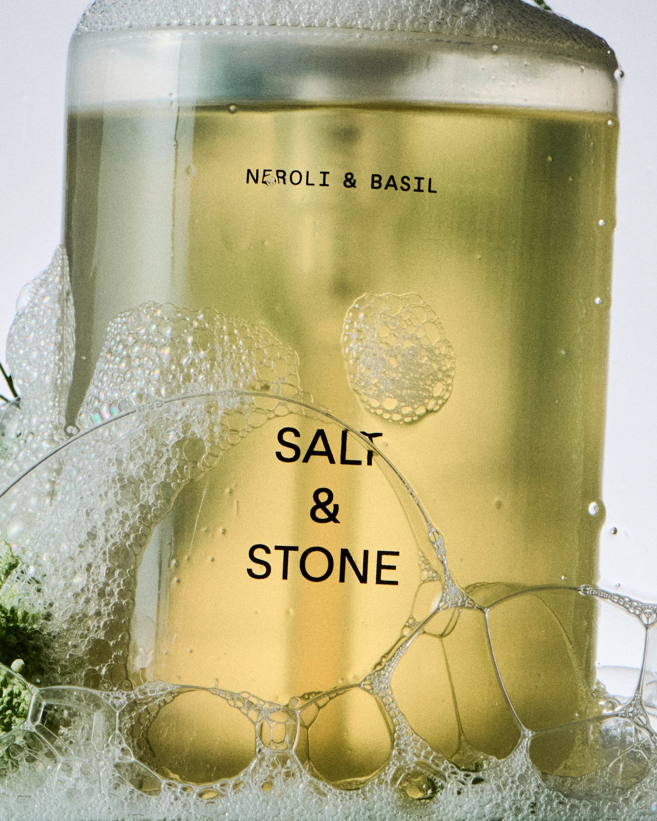 SALT & STONE NEROLI AND BASIL BODY WASH 450ML