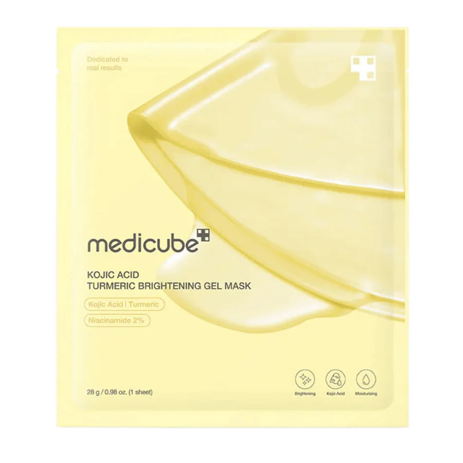 MEDICUBE KOJIC ACID TURMERIC BRIGHTENING GEL MASK 28G