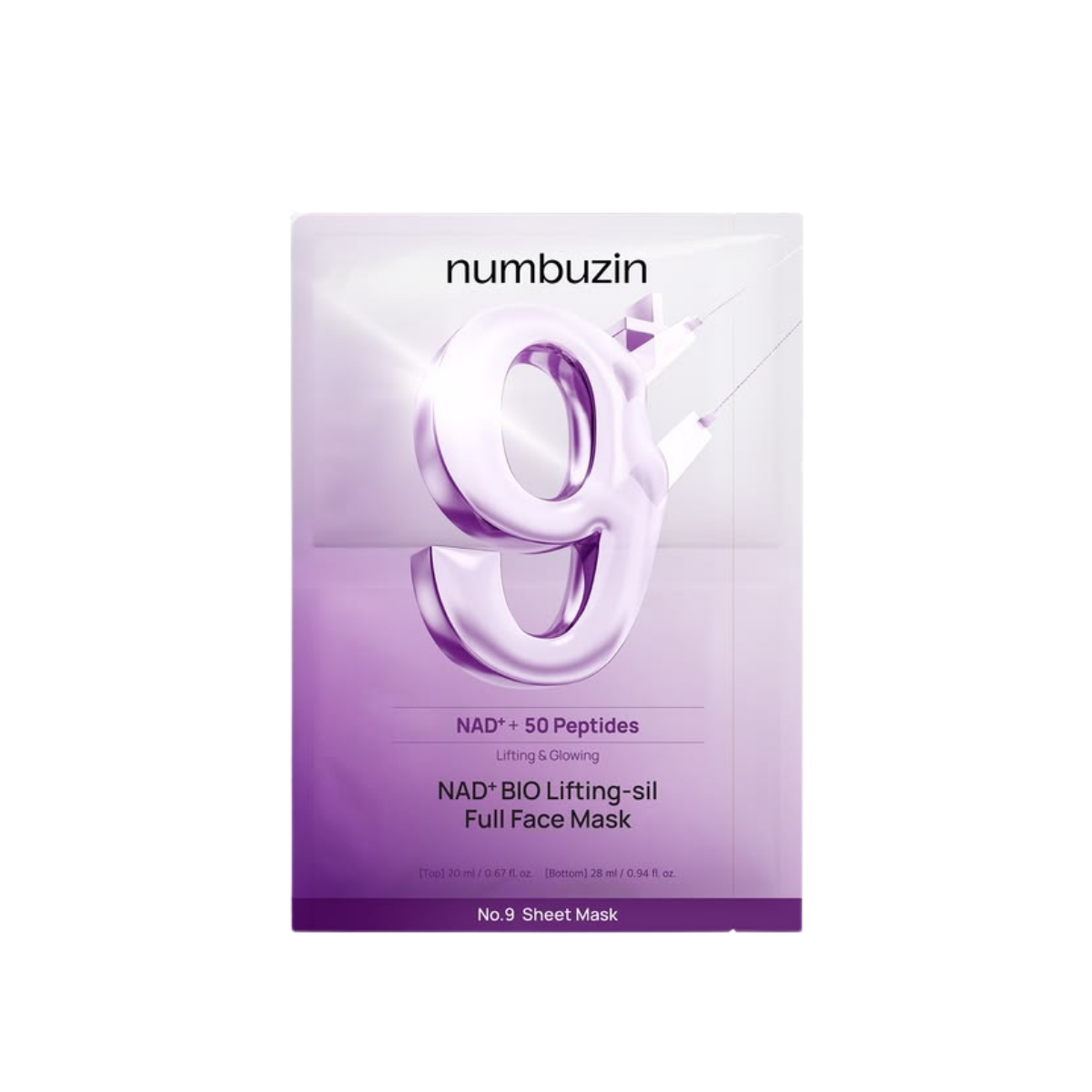 NUMBUZIN NAD+ BIO LIFTING-SIL FULL FACE MASK 28ml
