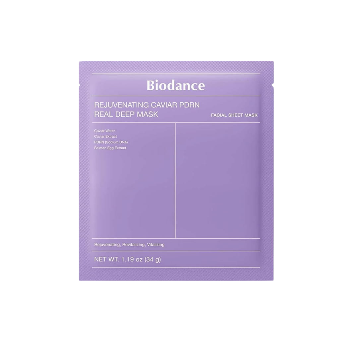 BIODANCE REJUVENATING CAVIAR PDRN REAL DEEP MASK 34g