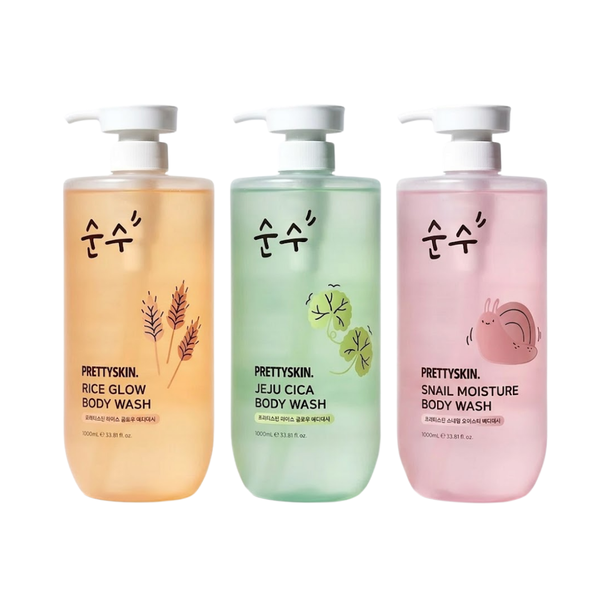 PRETTYSKIN BODY WASH 1000ml