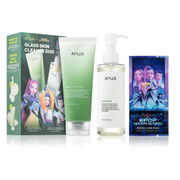 ANUA K-POP DEMON HUNTERS GLASS SKIN CLEANSE DUO SET