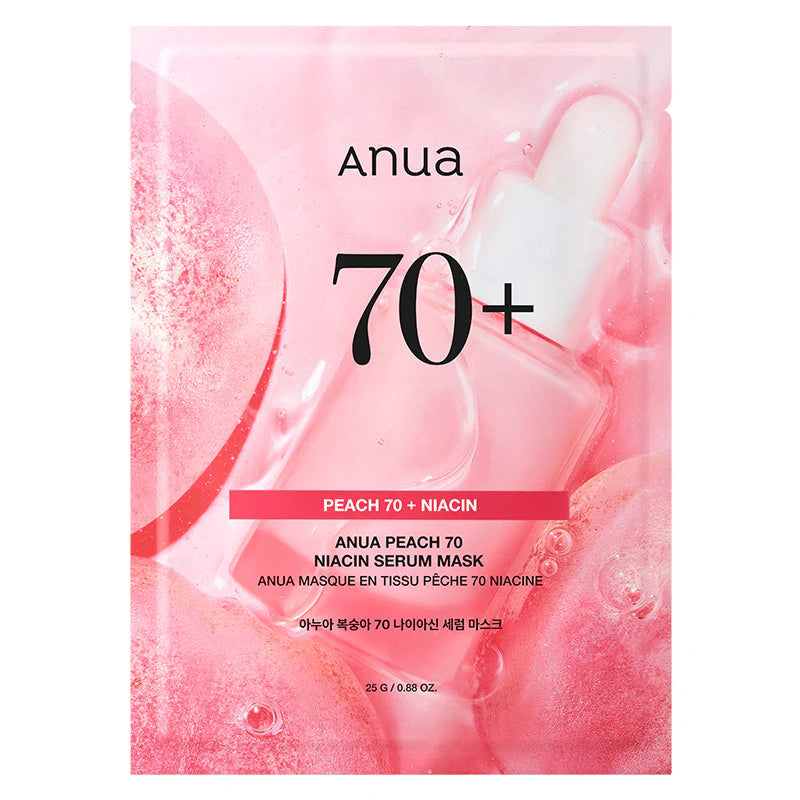 Anua Peach 70+ Niacin Brightening Sheet Mask 25ml
