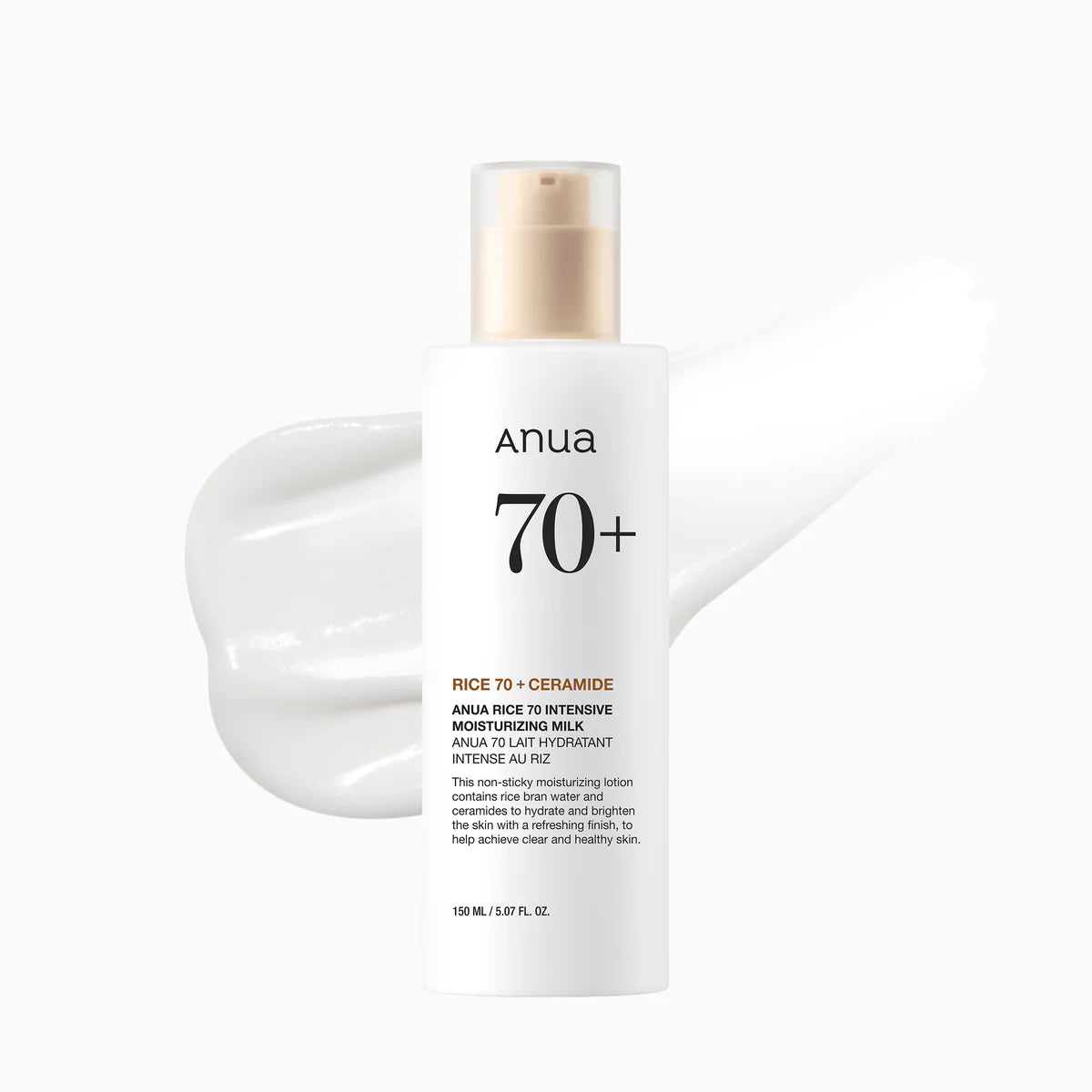 ANUA RICE 70+ CERAMIDE INTENSIVE MOISTURIZING MILK 150ML